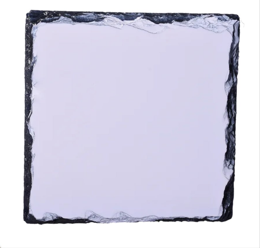Rock Slate Square Gloss Coaster (box of 4)