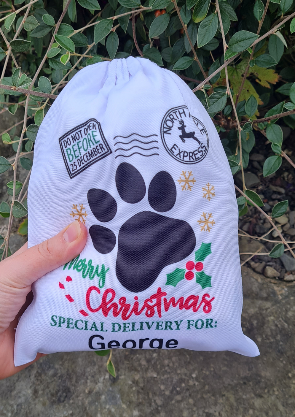 20x25cm Drawstring Sublimation Canvas Bag