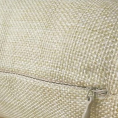 Natural Linen Look Book/Pocket Cushion Cover 40cm x 40cm