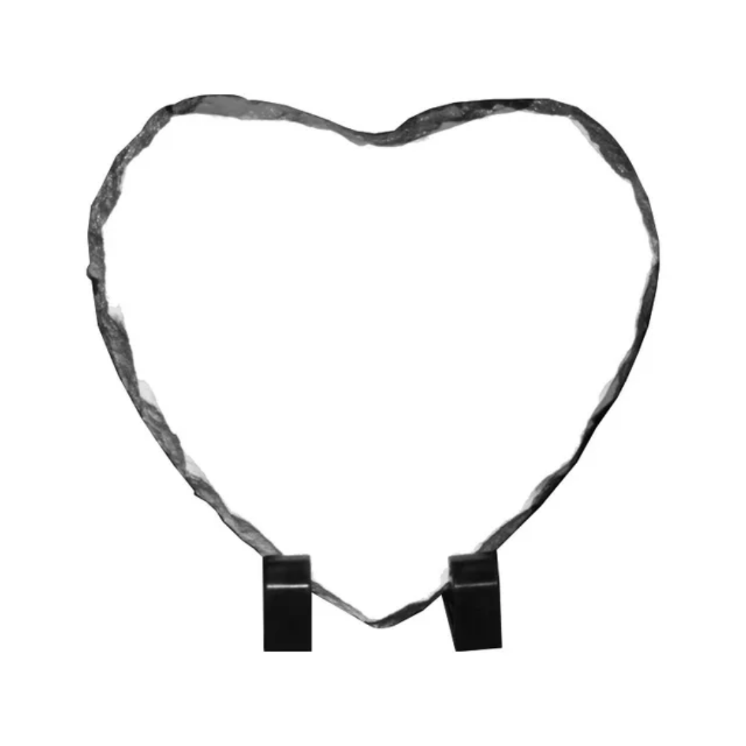 Rock Slate Heart Gloss 15cm x 15cm