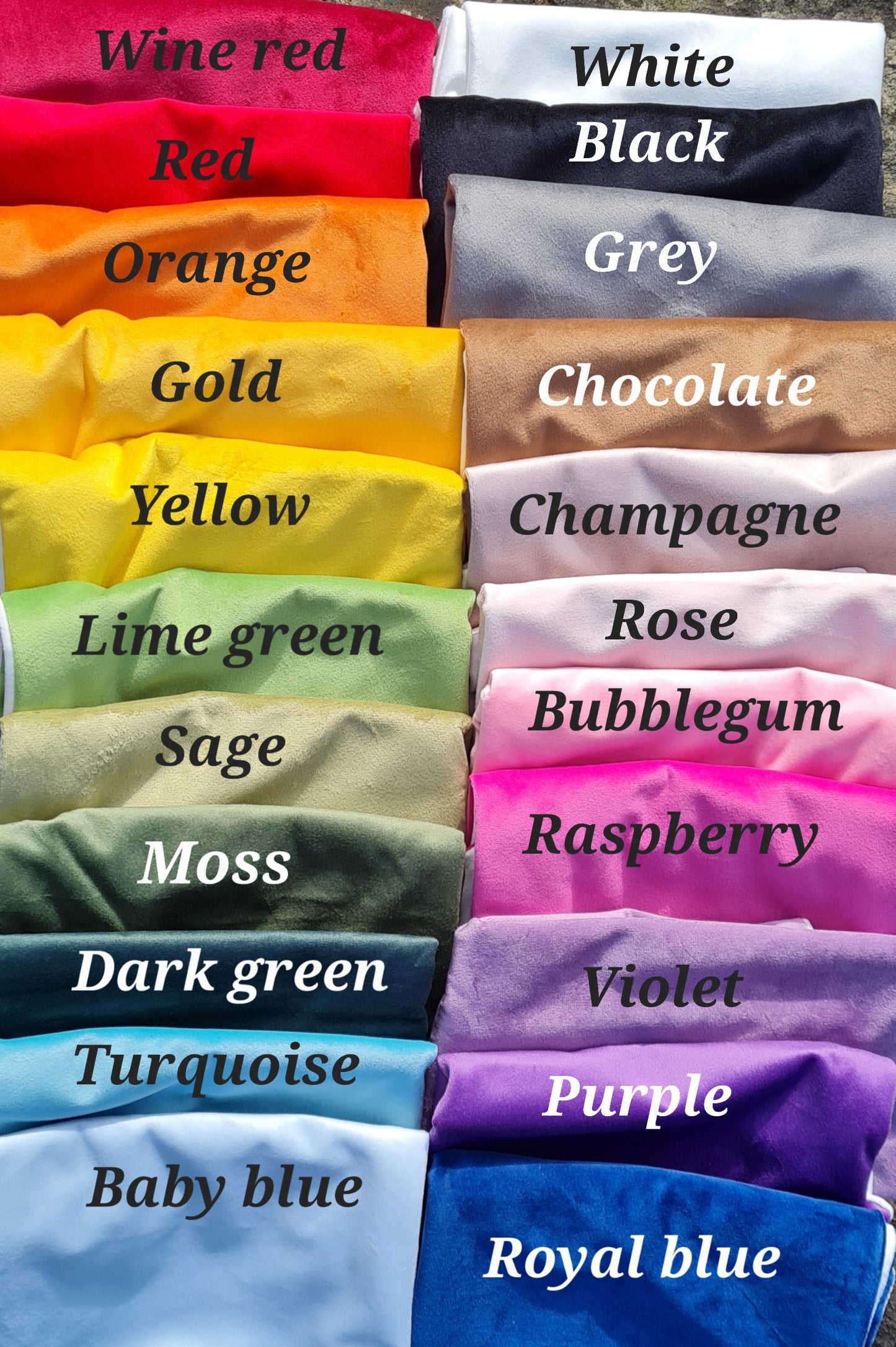 Velvet Two Colour Cushion Cover 30cm by 50cm