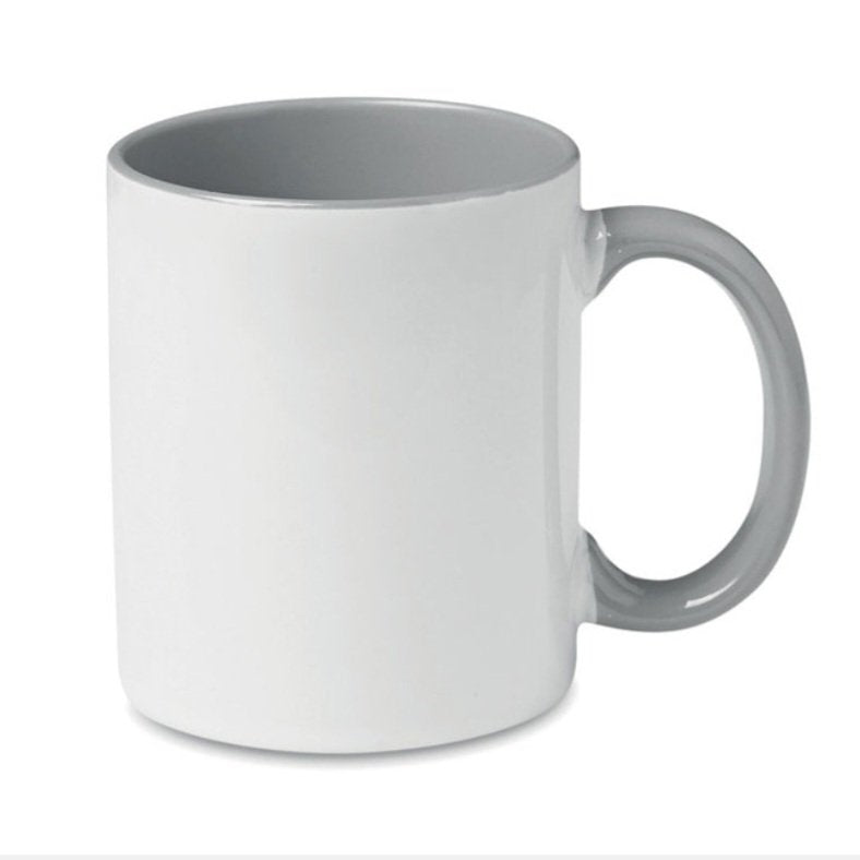 11oz Two Tone Mug Grey with Smash Proof box