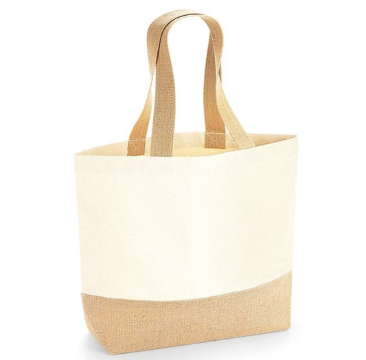 Jute Bag With Full Sublimation Front And Back panel