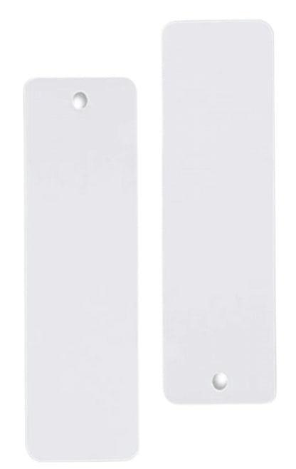 Double Sided White Bookmark