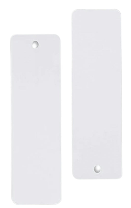 Double Sided White Bookmark