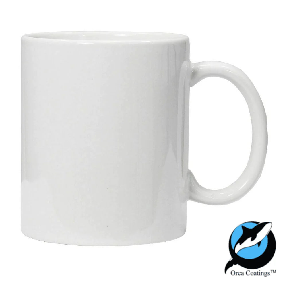 11oz White Mug (Orca Coated)  with Smash Proof Box