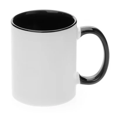 11oz Two Tone Mug Black Orca Coated with Smash Proof Box