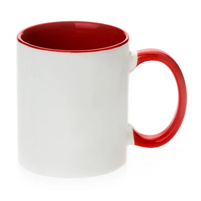 11oz Two Tone Mug Red Orca Coated and Smash Proof Box