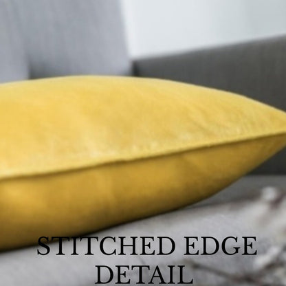 Velvet Cushion Cover Stitched Edge 45 by 45 (Different Colours)