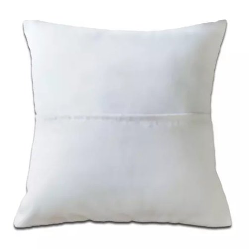 Bleached White Canvas Book/Pocket Cushion Cover 40cm by 40cm