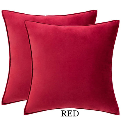 Velvet Rectangle Bolster Cushion Cover 30cm by 50cm (Different Colours)