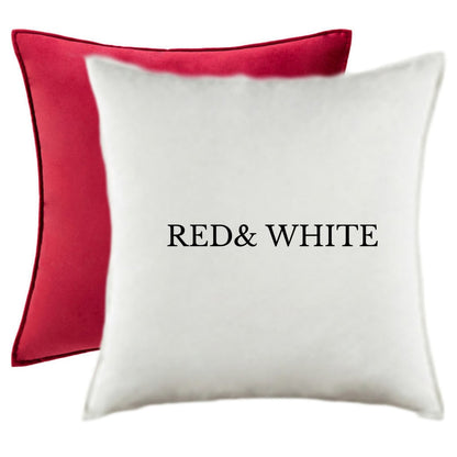 Velvet Two Colour, Plain Edge Cushion Cover 40cm by 40cm