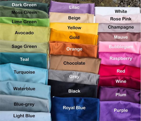 Velvet Two Colour, Plain Edge Cushion Cover 40cm by 40cm