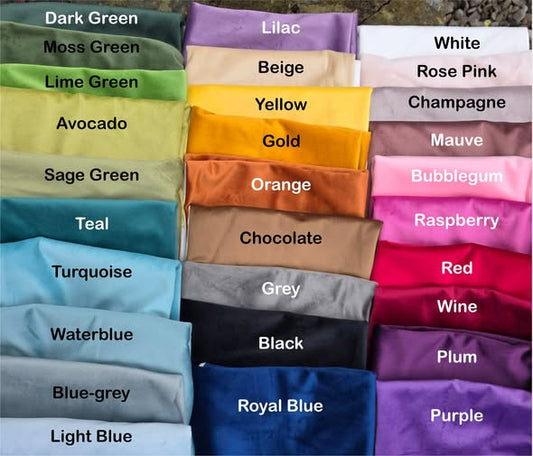Velvet Two Colour, Plain Edge Cushion Cover 40cm by 40cm