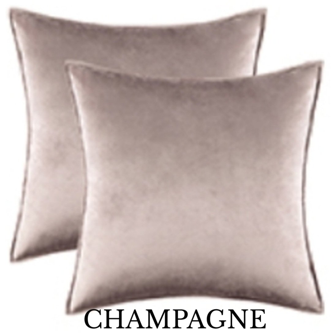 Velvet Cushion Cover Stitched Edge 45 by 45 (Different Colours)