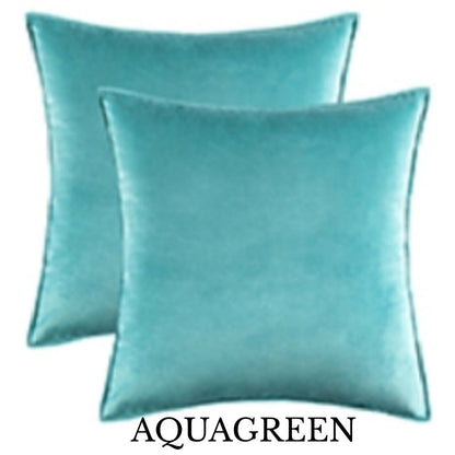 Velvet Rectangle Bolster Cushion Cover 30cm by 50cm (Different Colours)