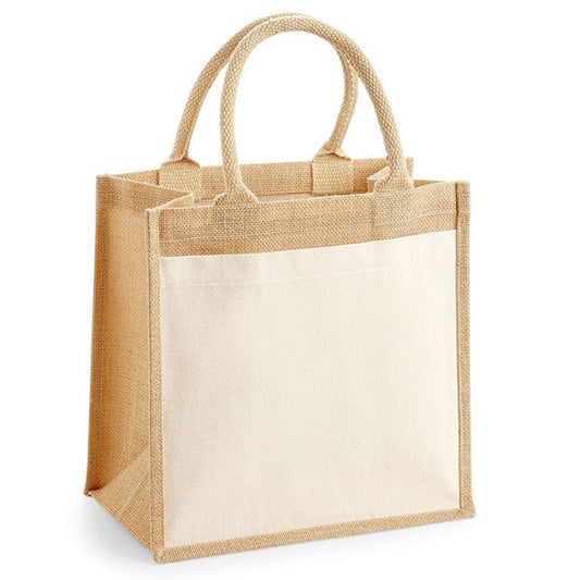 Jute Bag With Sublimation Pocket 3 Sizes