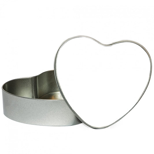 Tin Metal Heart Shape With Lid