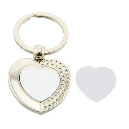 Sublimation Heart Keyring