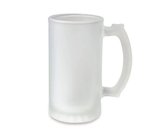 16oz Frosted Glass Beer Stein