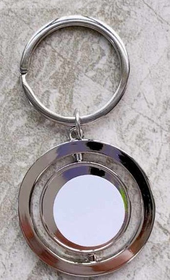 Double sided sublimation keyring