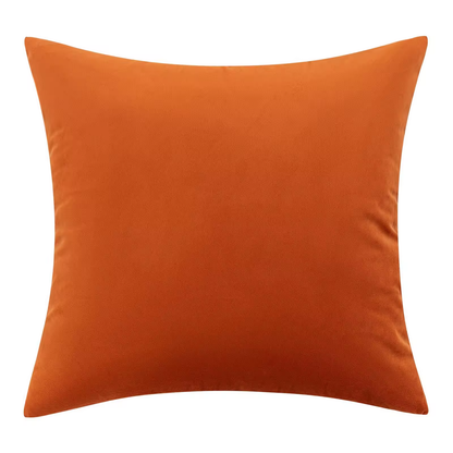 Velvet Two Colour, Plain Edge Cushion Cover 40cm by 40cm