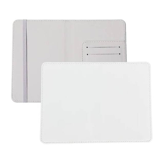 PU Leather Double Sided White Sublimation Passport Cover