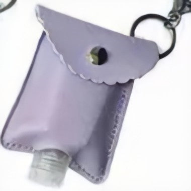 PU Leather Hand Gel Bottle Holder (With Empty Bottle)