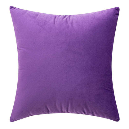 Velvet Two Colour, Plain Edge Cushion Cover 40cm by 40cm