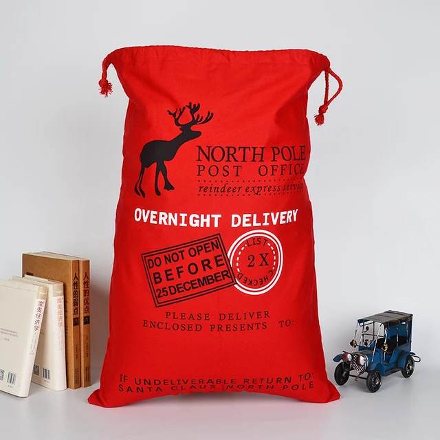 Red Pre-printed santa sacks