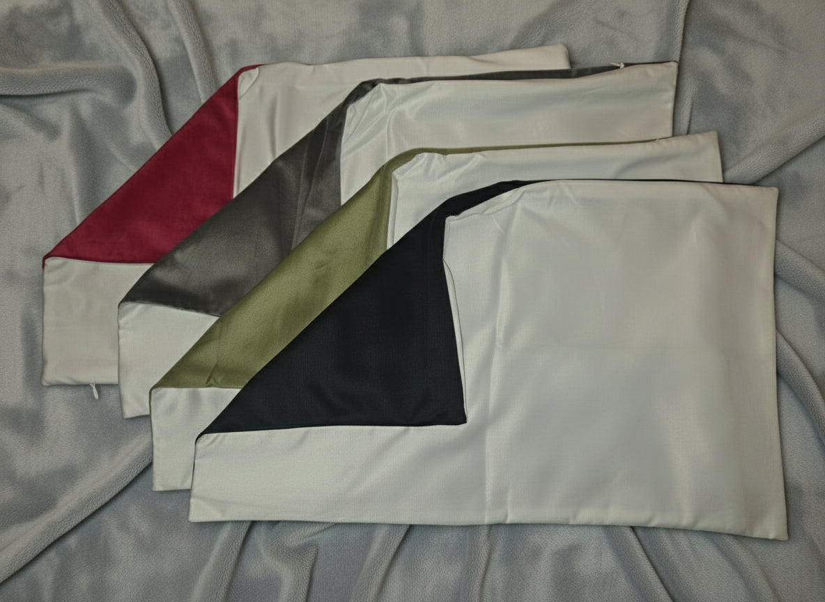 Velvet Two Colour Cushion Cover 30cm by 50cm