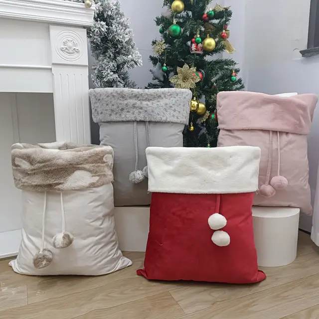 Velvet Santa Sacks - Type A