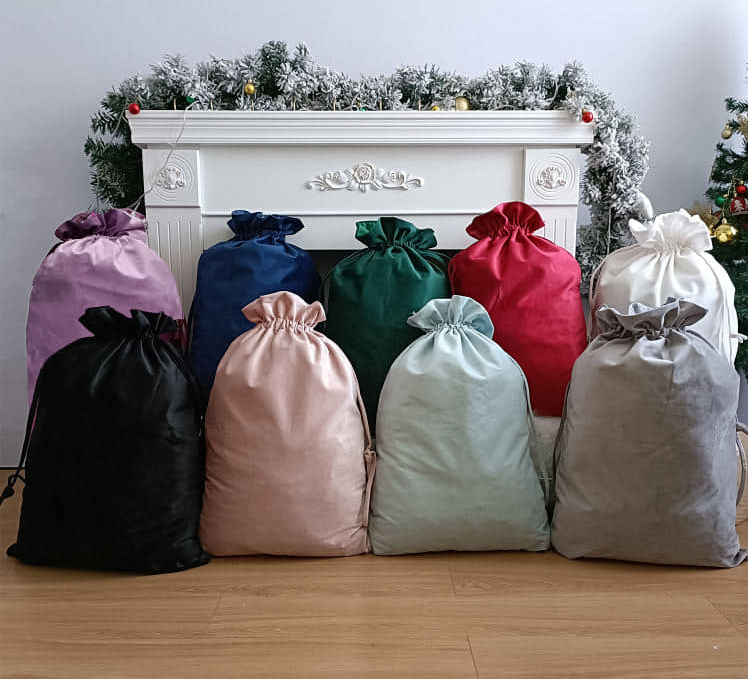 Velvet Santa Sack - type B